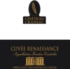 Chateau Cransac Fronton Cuvee Renaissance Rouge 2011 Front Label