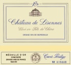 Chateau de Lisennes Bordeaux Cuvee Prestige Superieur 2011 Front Label