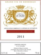 Chateau la Tulipe Bordeaux Superieur 2011 Front Label