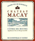 Chateau Macay Cotes de Bourg 2014 Front Label
