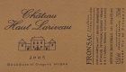 Chateau Haut Lariveau  2005 Front Label