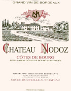Chateau Nodoz Cotes de Bourg 2014 Front Label