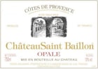 Chateau Saint Baillon Cotes de Provence Opale Rose 2013 Front Label