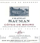 Chateau Sauman  2014 Front Label