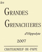 Chateau Simian Chateauneuf-du-Pape Les Grandes Grenachieres d'Hippolyte 2007 Front Label