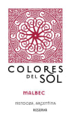 Colores del Sol Reserva Malbec 2009 Front Label