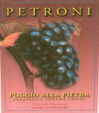 Petroni Vineyards Poggio Alla Pietra 2002  Front Label