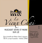 Domaine Bid'gi Muscadet Sevre et Maine le Vieux Chai Sur Lie 2014 Front Label