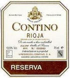 Contino Rioja Reserva 1996 Front Label