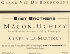 Domaine La Soufrandiere Macon Uchizy Cuvee La Martine 2012 Front Label
