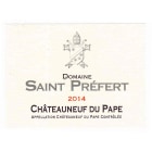 Domaine Saint Prefert Chateauneuf-du-Pape 2014 Front Label