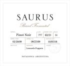Familia Schroeder Saurus Barrel Fermented Pinot Noir 2013 Front Label