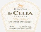 La Celia Reserva Cabernet Sauvignon 2003 Front Label