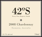 Frogmore Creek Wines 42 Degrees S Chardonnay 2008 Front Label