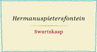 Hermanuspietersfontein Winery 1855 Swartskaap Cabernet Franc 2011 Front Label