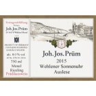 J.J. Prum Wehlener Sonnenuhr Gold Capsule Riesling Auslese 2015 Front Label