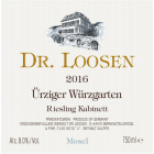 Dr. Loosen Urziger Wurzgarten Riesling Kabinett 2016 Front Label