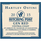 Hitching Post Hartley Ostini Gen Red 2015 Front Label
