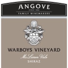 Angove Family Winemakers Warboys Vineyard Shiraz 2014 Front Label