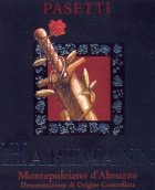 Pasetti Vini Montepulciano d'Abruzzo Harimann 2004 Front Label