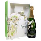 Perrier-Jouet Belle Epoque With Glassware Set 2008 Front Label