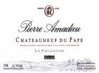 Pierre Amadieu Chateauneuf-du-Pape La Paillousse 2009 Front Label