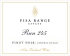 Pisa Range Estate Run 245 Pinot Noir 2013 Front Label