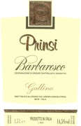 Prinsi Barbaresco Gallina 2008 Front Label