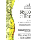 Giovanni Almondo Bricco delle Ciliegie Arneis 2016 Front Label