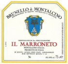 Il Marroneto Brunello di Montalcino 2008 Front Label