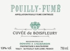 Domaine Cailbourdin Pouilly-Fume Cuvee de Boisfleury 2014 Front Label