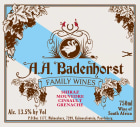Badenhorst Red Blend 2011 Front Label
