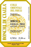 Ronchi di Cialla Colli Orientali del Friuli Ribolla Gialla 2011 Front Label