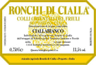 Ronchi di Cialla Colli Orientali del Friuli Cialla Bianco 2013 Front Label