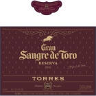Torres Gran Sangre de Toro 2012 Front Label