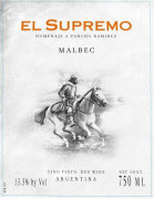 RPB Wines El Supremo Malbec 2013 Front Label