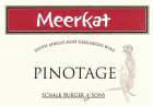 Schalk Burger and Sons Meerkat Pinotage 2015 Front Label