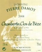 Pierre Damoy Chambertin Clos de Beze Grand Cru 2008 Front Label