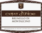 Cava d'Onice Brunello di Montalcino 2008 Front Label