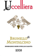 Uccelliera Brunello di Montalcino 2008 Front Label