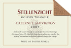 Stellenzicht Golden Triangle Cabernet Sauvignon 2003 Front Label