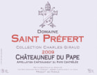 Domaine Saint Prefert Chateauneuf-du-Pape Collection Charles Giraud 2009 Front Label