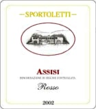 Sportoletti Assisi Rosso 2002 Front Label