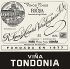 R. Lopez de Heredia Vina Tondonia Gran Reserva 2002 Front Label