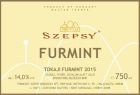 Szepsy Tokaji Szaraz Furmint 2015 Front Label