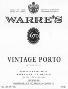 Warre's Vintage Port 1998 Front Label
