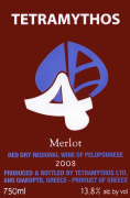 Tetramythos Wines Merlot 2008 Front Label