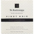Te Kairanga Pinot Noir 2001 Front Label