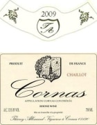 Thierry Allemand Cornas Chaillot 2009 Front Label