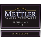 Mettler Family Vineyards Petite Sirah 2014 Front Label